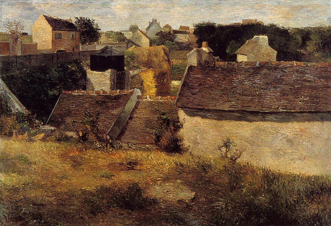 Houses, Vaugirard - Paul Gauguin Painting